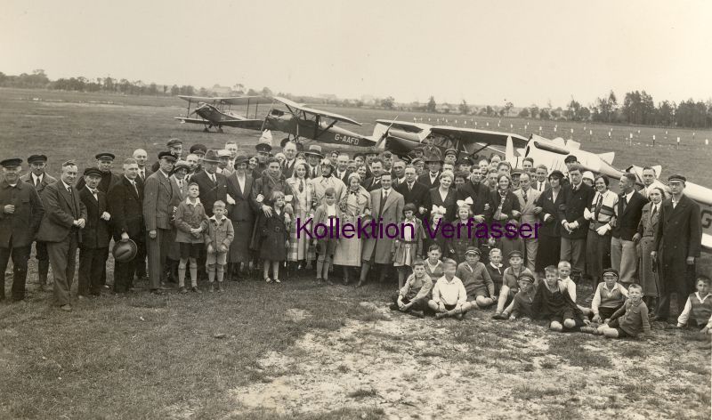 Abb 032 Grosses Gruppenbild Englische Flugzeuge flugtag 1932